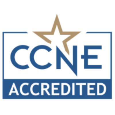 Logo that says "CCNE Accredited"